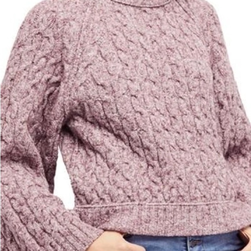 Snow Bird Cable Knit Sweater